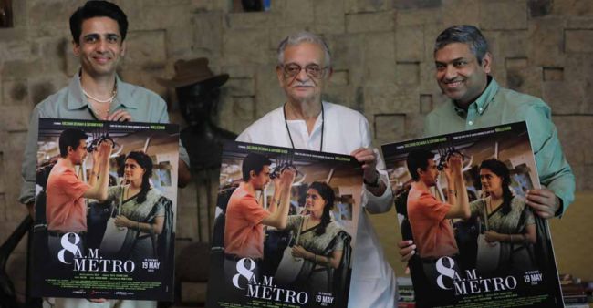 Gulzar Sahab launches the first poster of 8 A.M. Metro