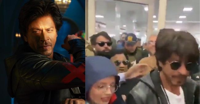 Watch: Shah Rukh Khan mobbed at Kashmir airport