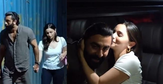 Viral Video: Alia Bhatt Kisses Ranbir Kapoor in Front of Paps; Fans ...