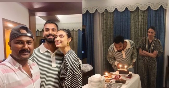 Inside pictures from KL Rahul’s birthday celebration with his wife Athiya Shetty