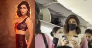 Watch: Kriti Sanon ditches luxury to fly economy class, Video from the flight goes viral