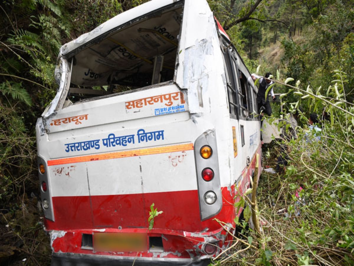 ITBP rescues 26 people after bus plunges into gorge