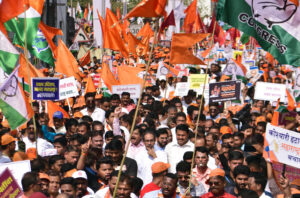 The Marathwada Sanskrutik Mandal ground will host the MVA rally this evening, with speakers led by Shiv Sena (UBT) chief Uddhav Thackrey