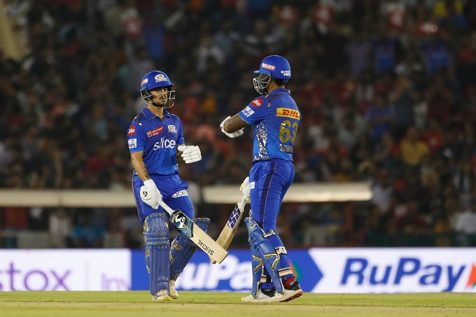 Kishan, Suryakumar heroics guide MI to four-wicket win over PBKS