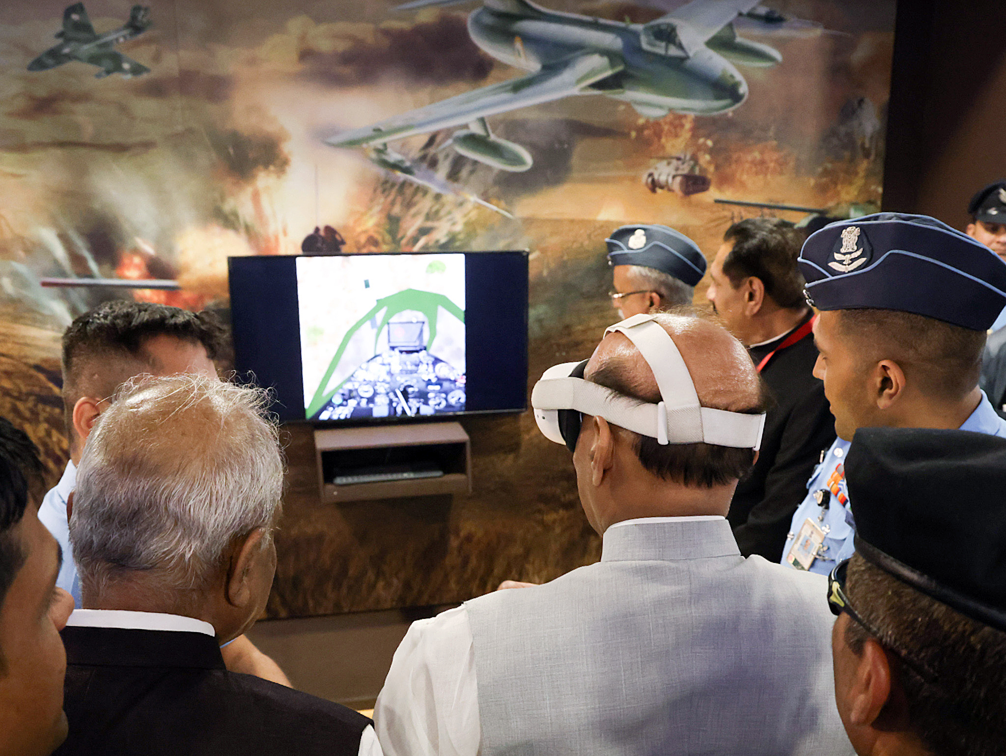 Defence Minister Rajnath visits Air Force Heritage Centre