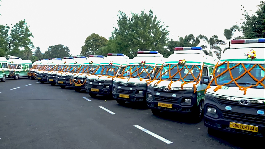 Odisha CM Naveen Patnaik flags off 24 new BLS and 299 ALS ambulances