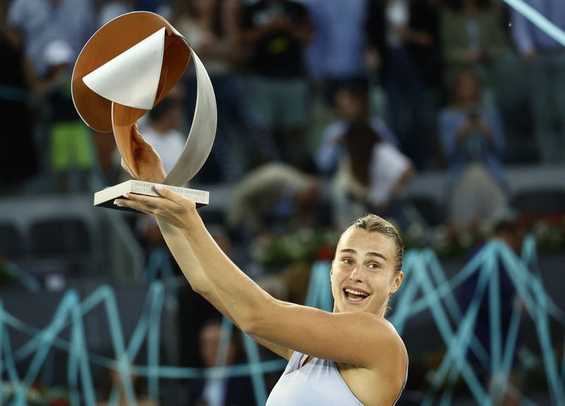 Sabalenka thrashes top ranked Swiatek to win Madrid Open title