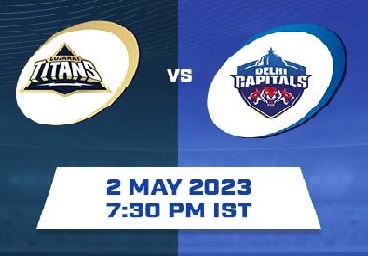 IPL 2023 44th match update: Gujarat Titans vs Delhi Capitals