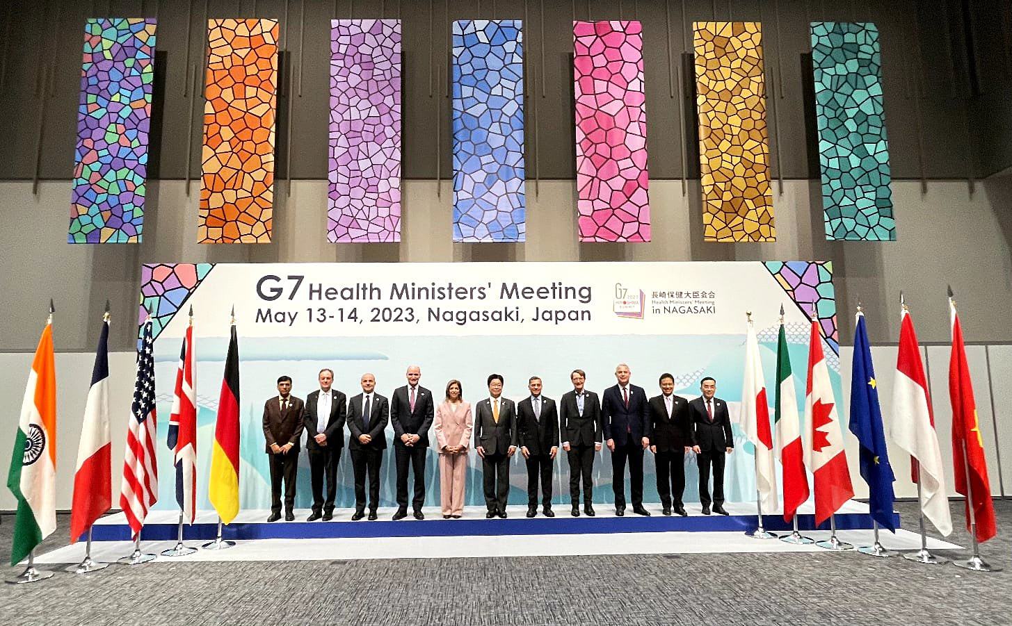 Mansukh Mandaviya speaks at the G7 Health Ministerial Meeting on Japan’s Health Innovation.