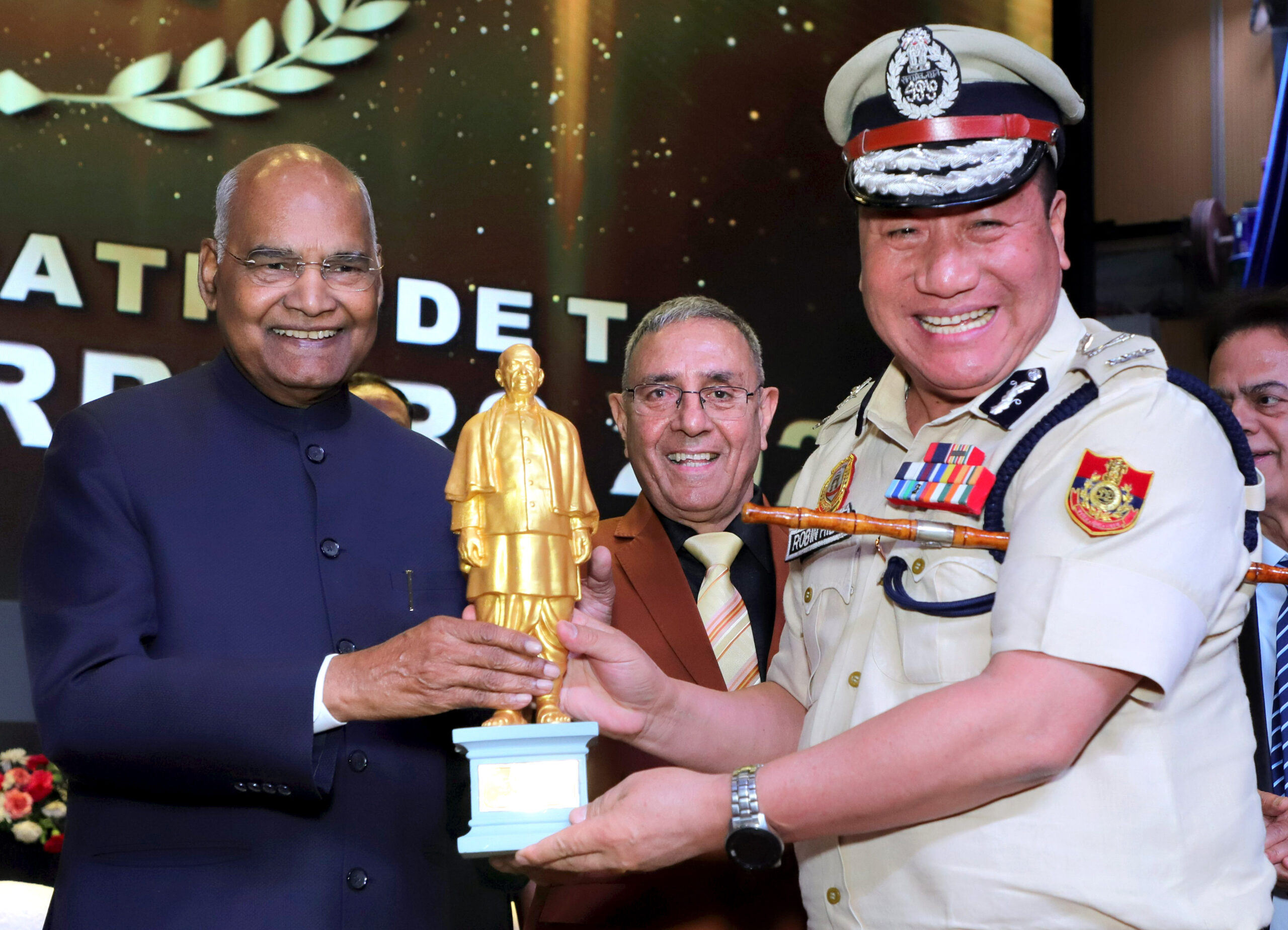 Former President Ram Nath Kovind at the Dr. Ambedkar International Center’s “Gallant Warriors 2023” award ceremony