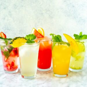 Stay cool & hydrated  with refreshing summer drinks.