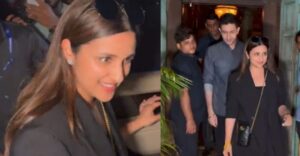 [Viral Video] Raghav Chadha protects Parineeti Chopra from the crowd as they get spotted after a dinner date