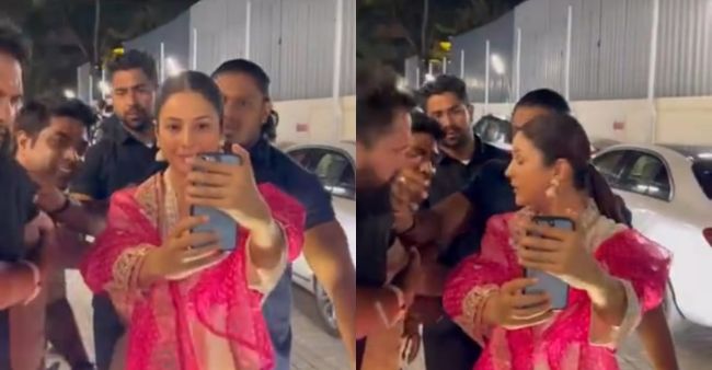 Viral Video: Netizens brutally trolled Shehnaaz Gill for grabbing a fan’s phone