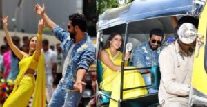 Zara Hatke Zara Bachke Trailer Launch: Sara Ali Khan, and Vicky Kaushal enjoy auto ride, dance on dhol beats