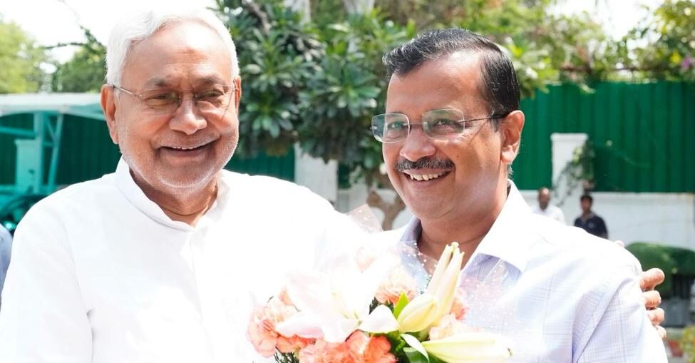 Nitish Kumar meets Arvind Kejriwal on Opposition unity mission