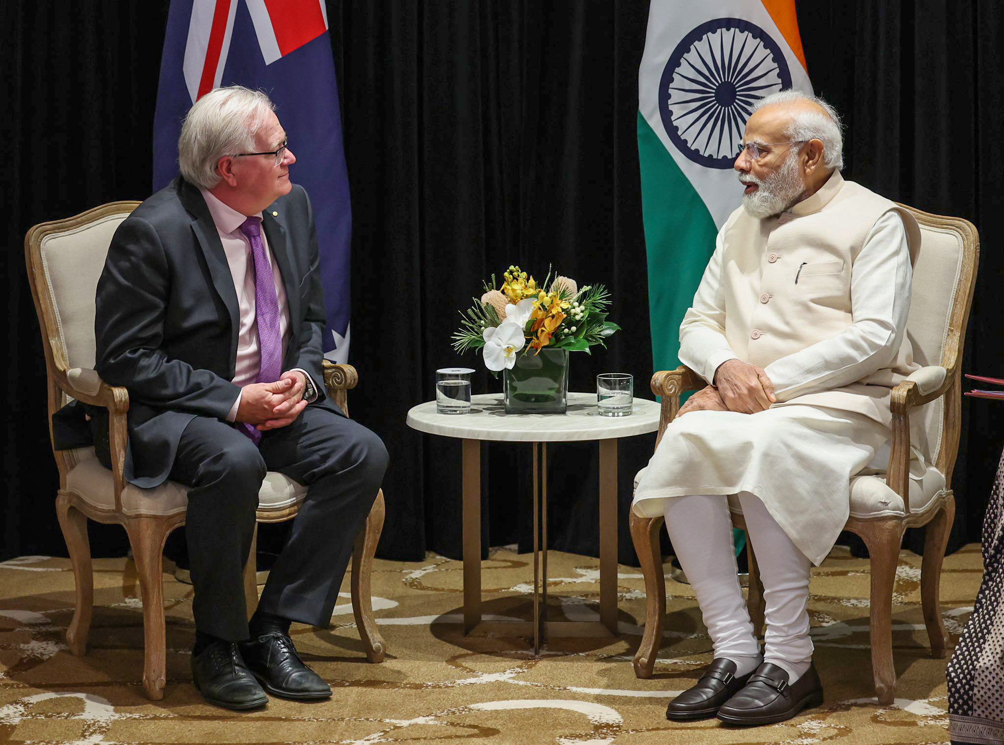 PM Narendra Modi meets Nobel Laureate Brian Paul Schmidt in Sydney