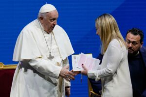 Pope joins Meloni in urging Italians to have more kids