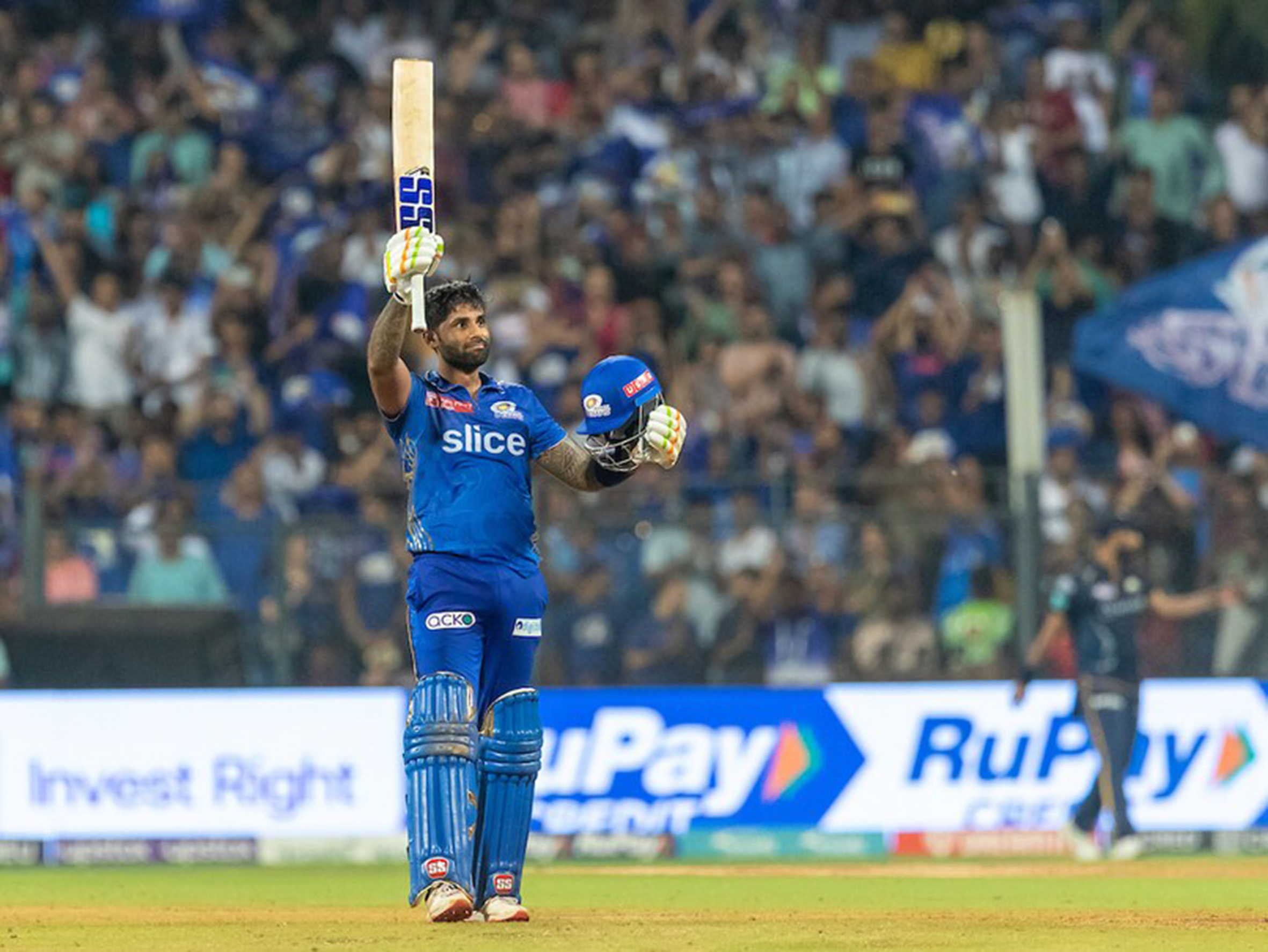 Surya hits maiden century as MI beats GT by 27 runs