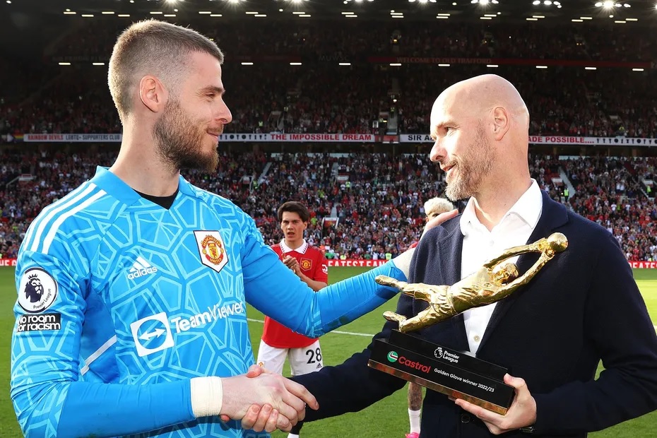David de Gea wins Golden Glove Award for Premier League 2022/23