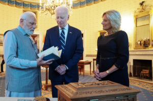 Gifts exchanged in private dinner hosted by Joe Biden and Jill Biden for PM Modi