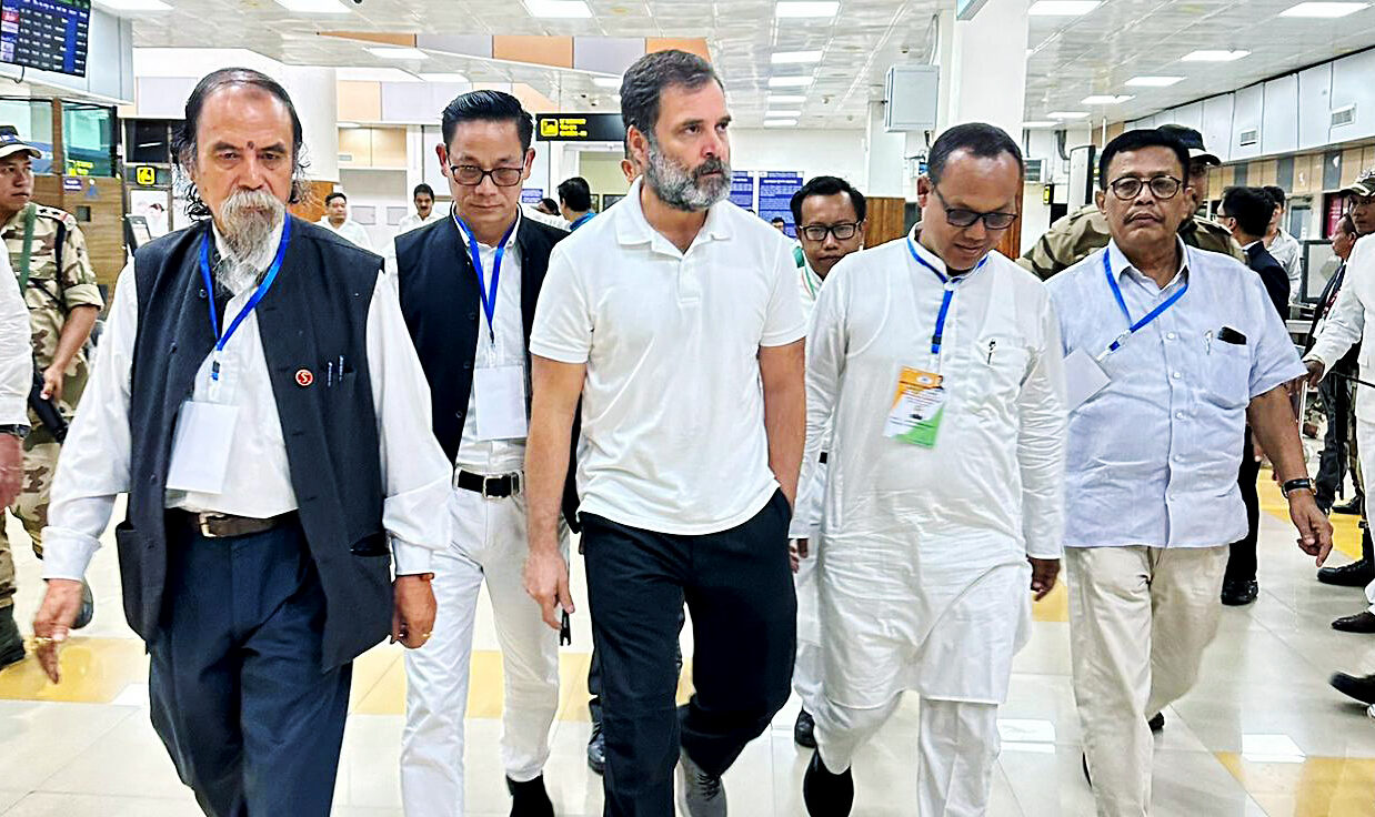 Manipur: There is a cry for help, says Rahul Gandhi as he visits relief camps in Moirang