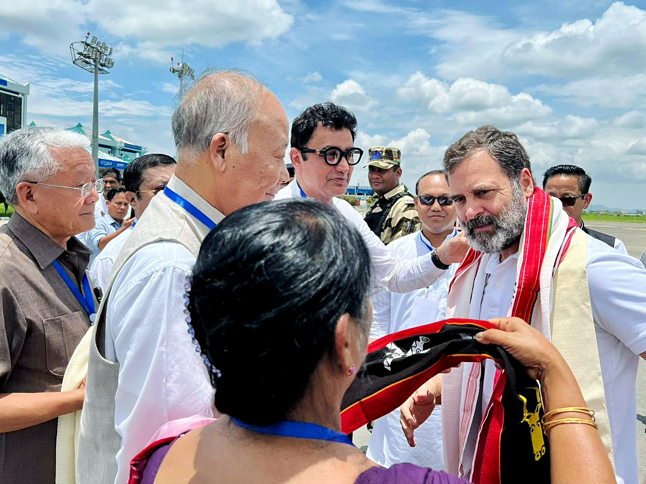 Manipur: Rahul Gandhi’s convoy stopped by cops 20 km from Imphal