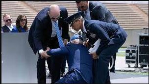 Joe Biden ‘fine’ after falling at US Air Force Academy graduation ceremony