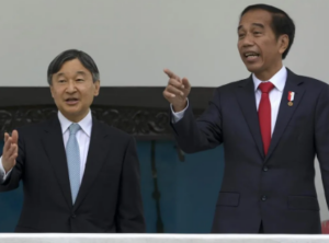 Japanese emperor’s 1st foreign trip, meets Indonesian president