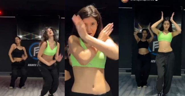 Shanaya Kapoor Dance Video: Wearing a green sports bra and black low-waist  lower, Shanaya Kapoor sets internet ablaze with her dance moves