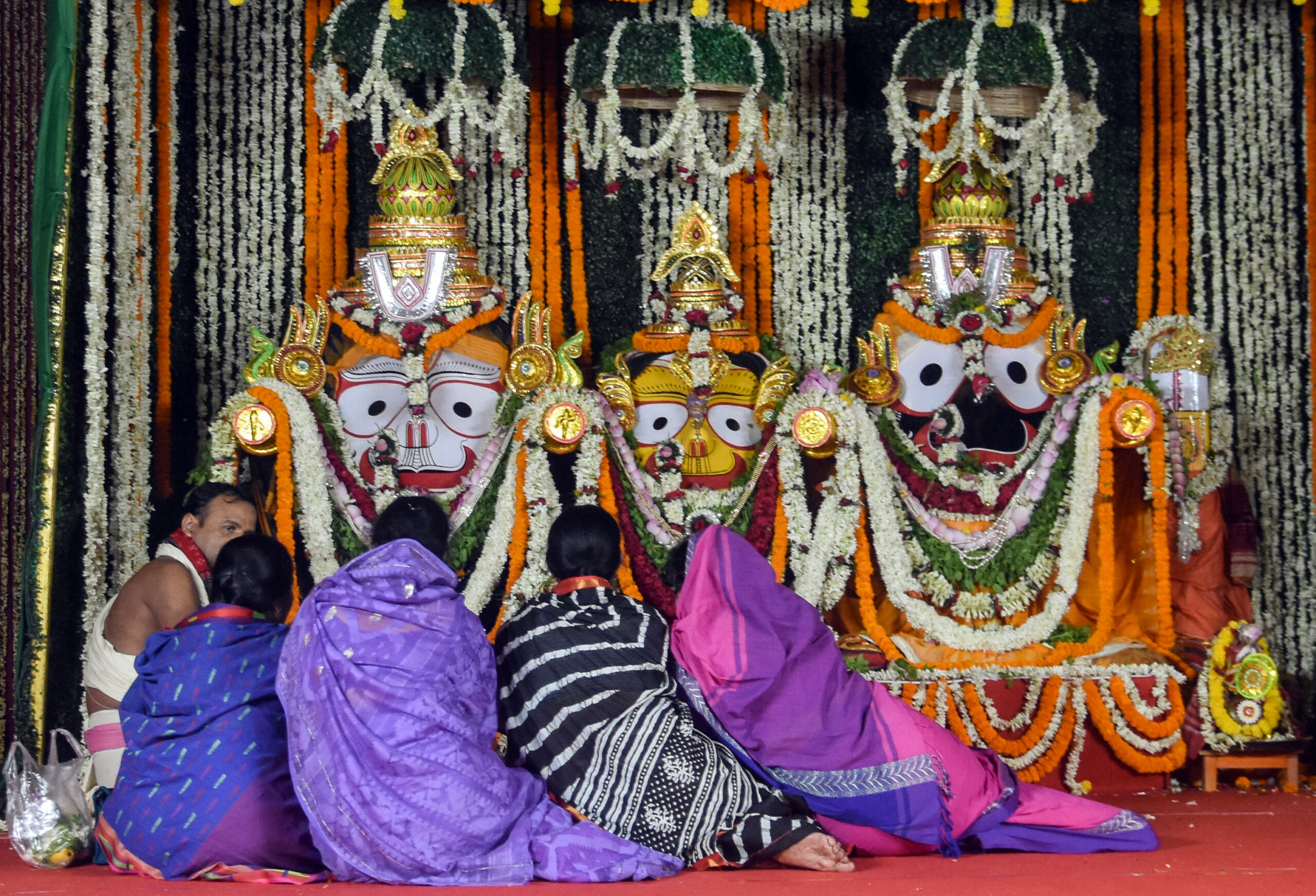 Devotees congregate in Puri for Bahuda Rath Yatra on 9th day of festival