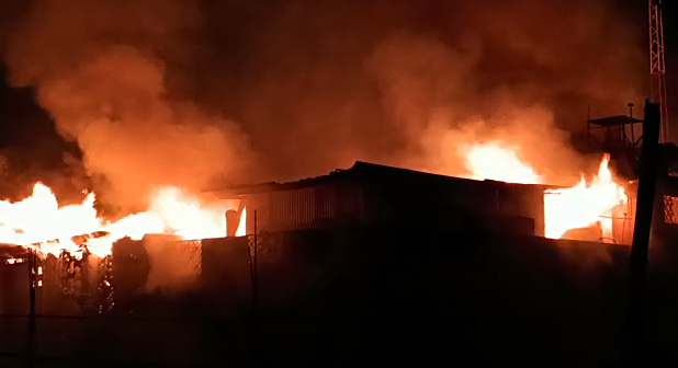 Massive fire broke out at plastic product manufacturing unit in Bengal’s South 24 Parganas