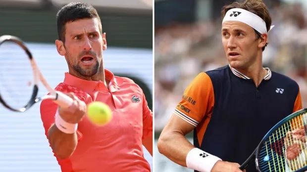Casper Ruud sets Novak Djokovic showdown in finals of French Open