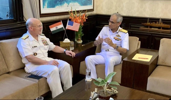 US and Indian Navy Vice Admirals strengthen cooperation