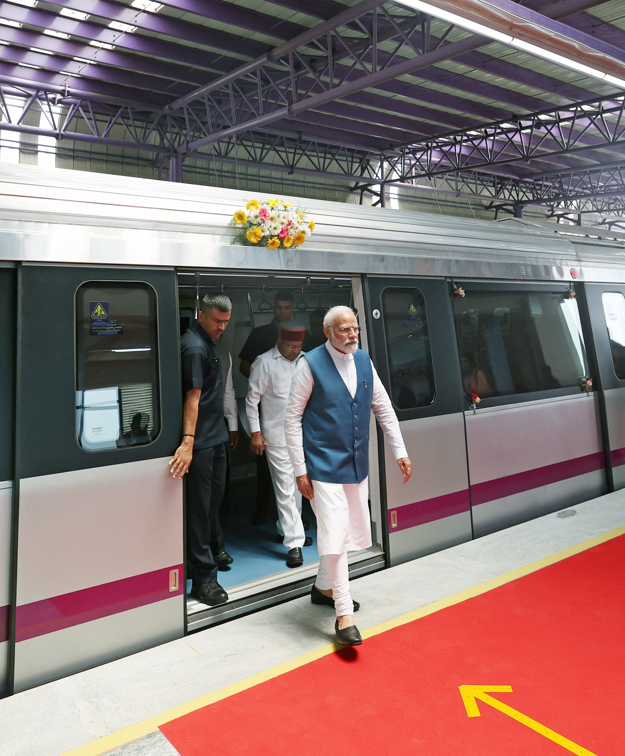 PM Modi takes the metro to visit Delhi University’s centenary festivities
