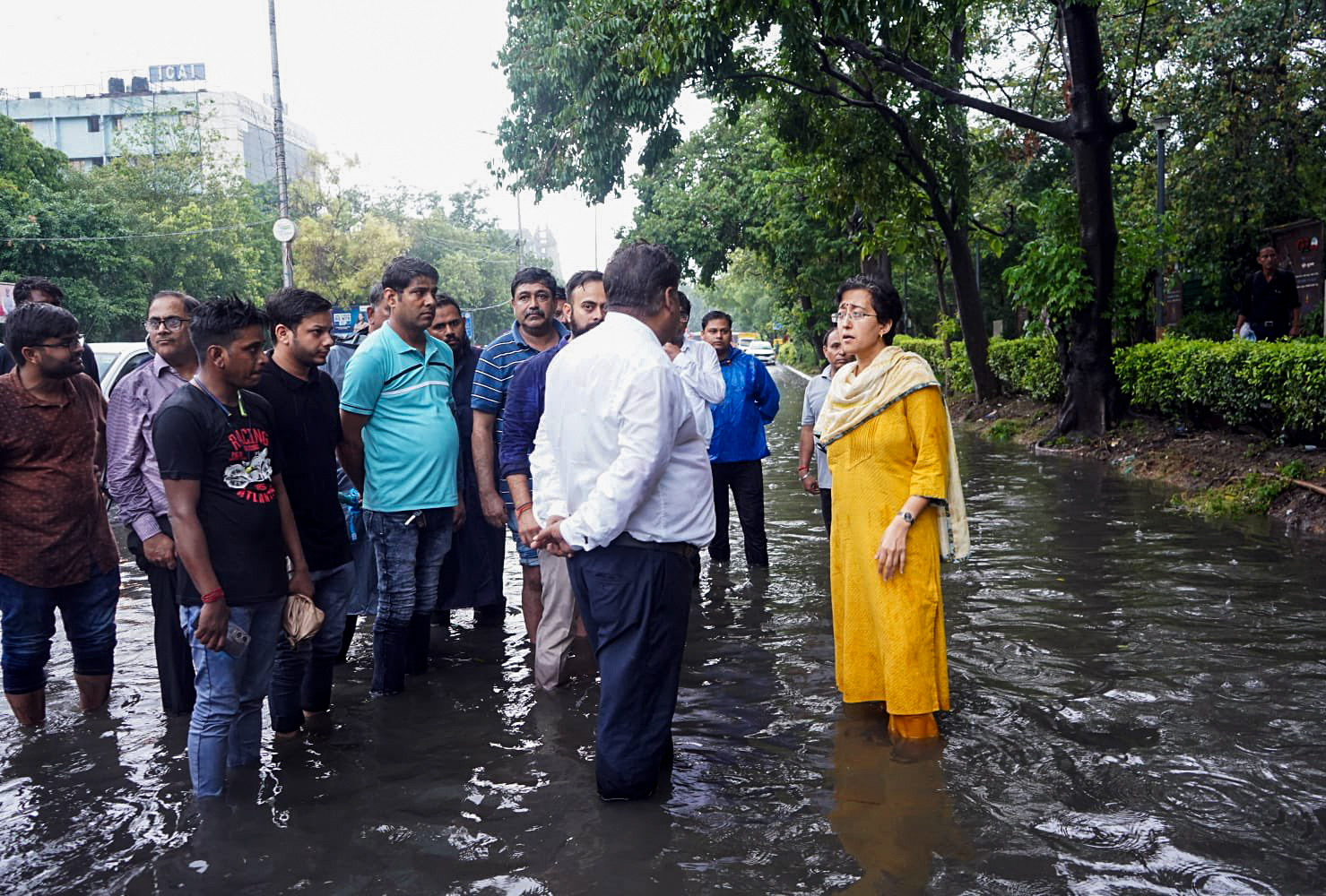 Commuters troubled by waterlogging in several parts of Delhi
