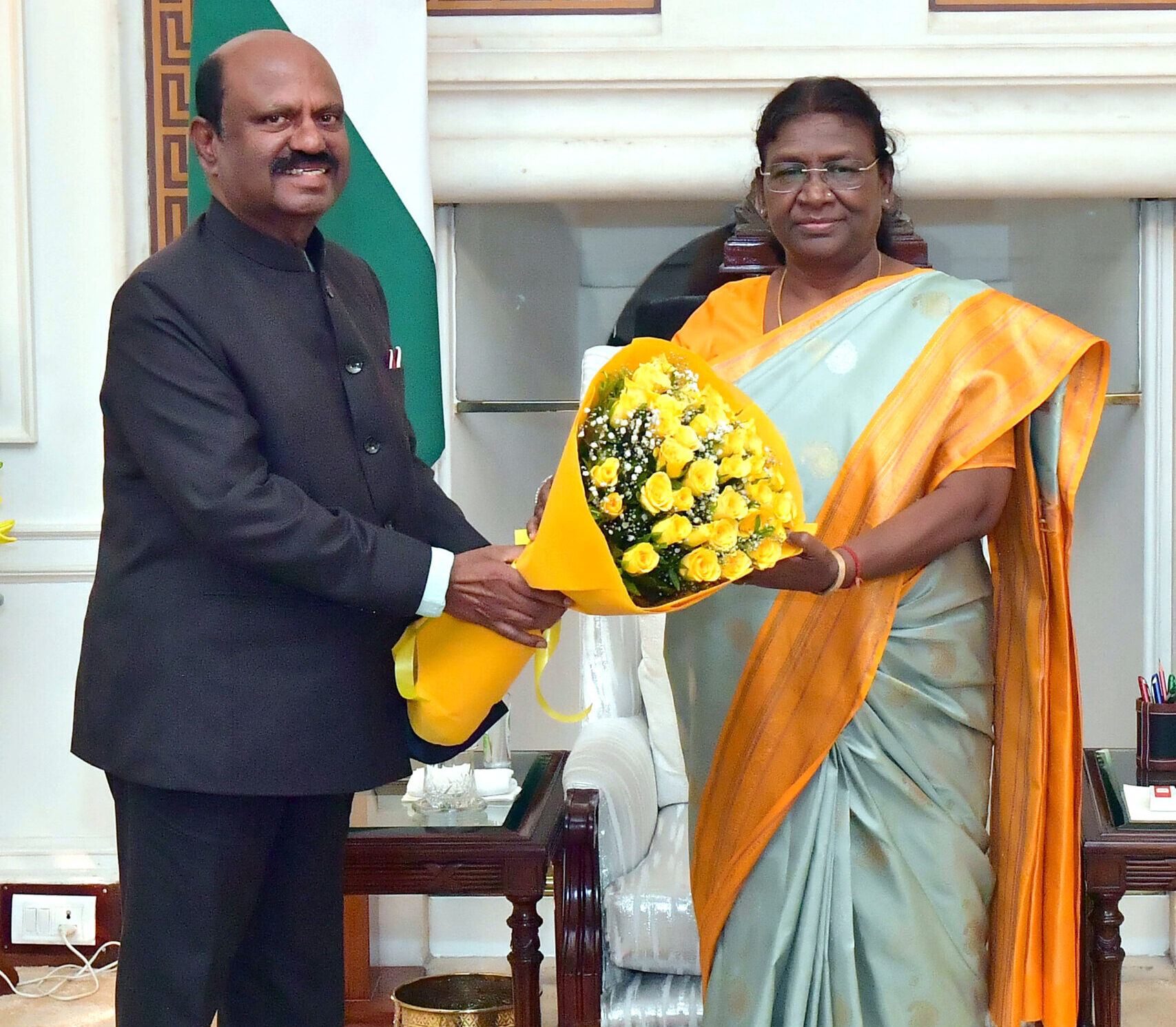 WB Governor CV Ananda Bose calls on President Droupadi Murmu at Rashtrapati Bhavan, in New Delhi