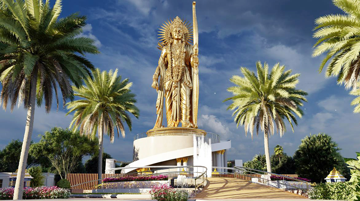 108-foot-tall statue of Lord Shri Ram