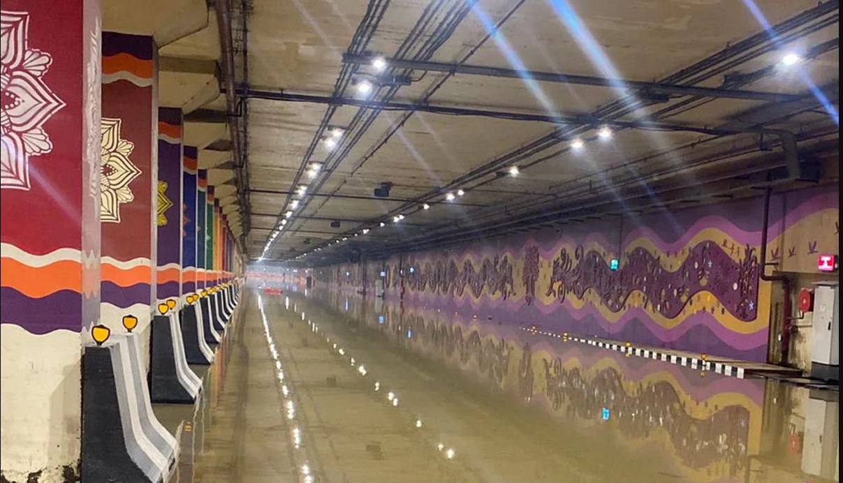 Pragati Maidan tunnel closed for traffic amid waterlogging