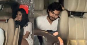 Janhvi Kapoor Blushes As She Visits Arjun Kapoor’s House With Rumoured Boyfriend Shikhar Pahariya