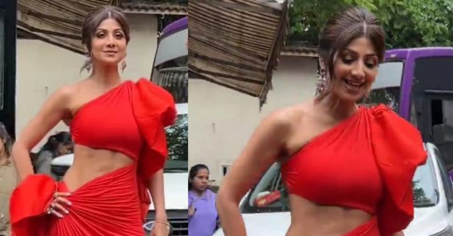 Shilpa Shetty Flaunts Her Washboard abs In Cut-Out Outfit; Video Inside