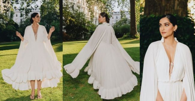 Viral Photos: Sonam Kapoor Slays In Long Ruffle Dress
