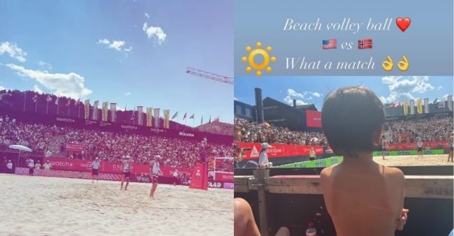 [Pics] Taimur Ali Khan Enjoys Beach Volleyball Match In Italy