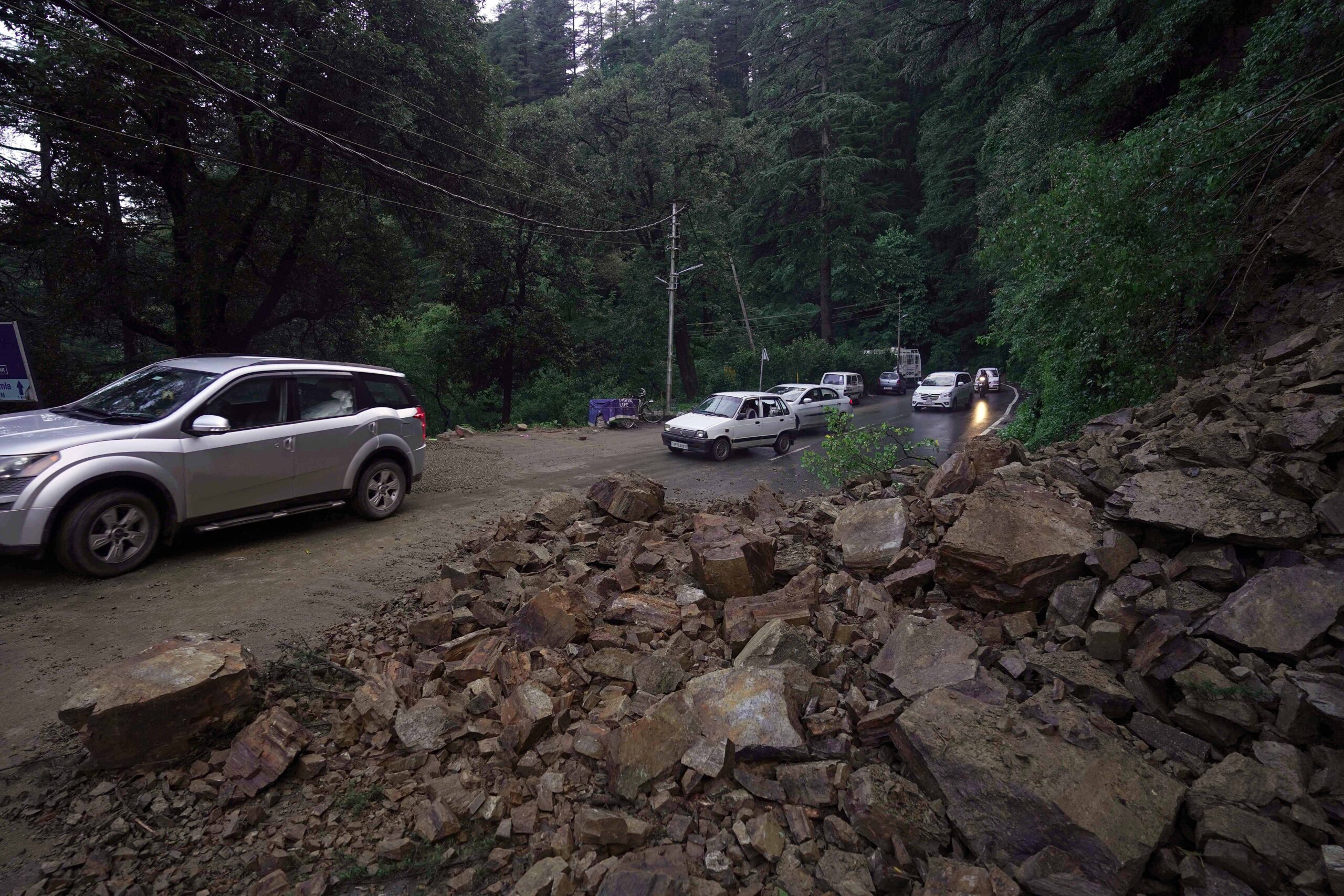 Himachal rains: NH-5 blocked in Shimla and Kinnaur districts following landslides