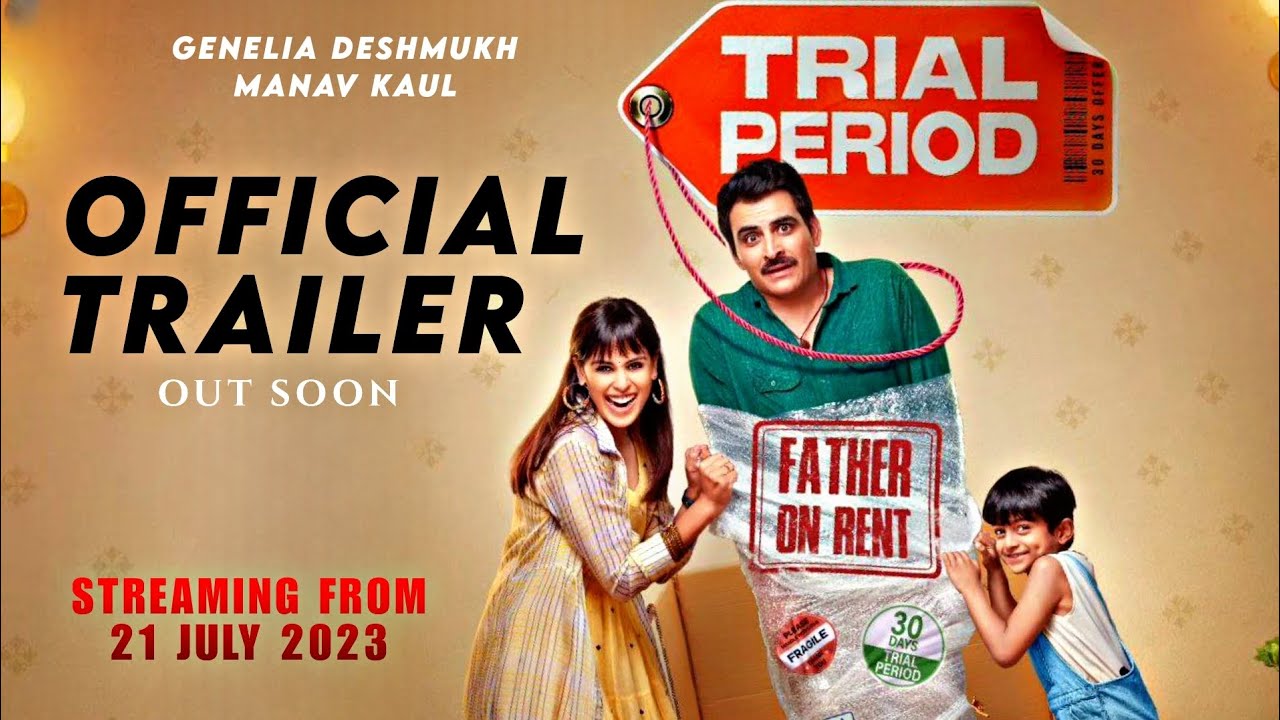 Trailer of Genelia Deshmukh, Manav Kaul-starrer ‘Trial Period’ released