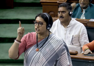 “You define corruption and dynastic politics” Smriti Irani hits back at Rahul’s statement in Lok Sabha