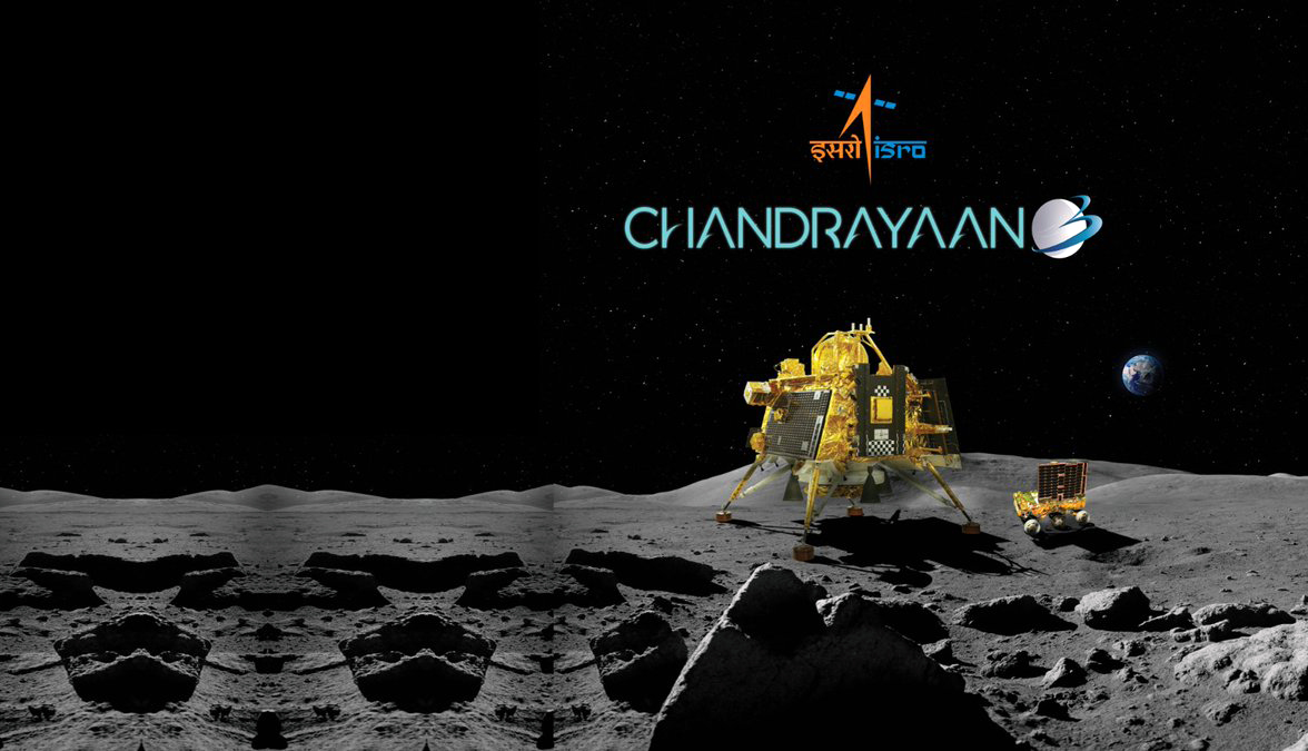 Schoolchildren organize a program in Gaya and create posters for Chandrayaan-3’s successful Moon landing