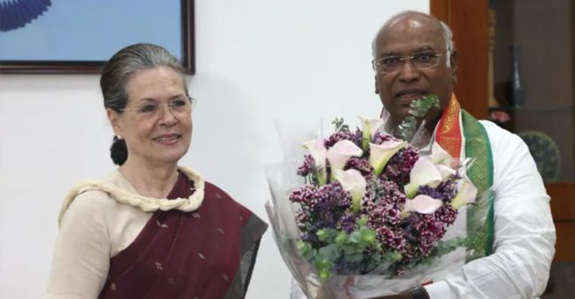 Mallikarjun Kharge thanks Sonia Gandhi for supporting bid for Congress President