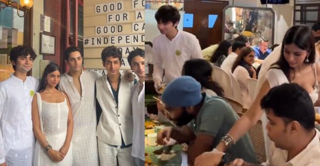 [Viral Pics] The Archies Stars Serve Food At Independence Day Celebrations
