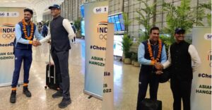 Indian men’s cricket team departs for China to take part in Asian Games