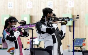 Divyansh and Ramita narrowly miss bronze in 10m mixed air rifle